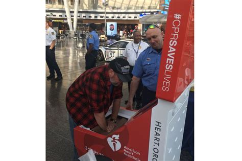 Airport Firefighters To Teach Travelers Hands Only Cpr American Heart