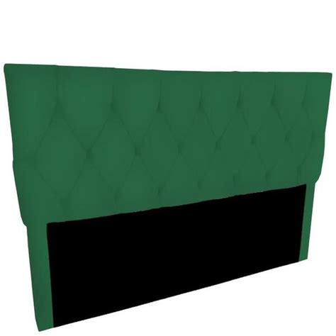 Cabeceira Cama Box Estofada Queen Plus Cm Suede Verde Fdecor