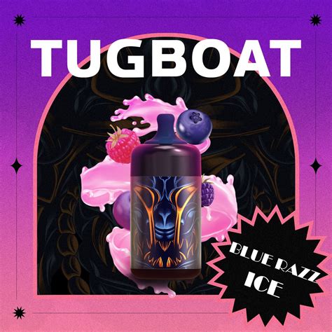 Tugboat Ultra 6000 Puffs Blue Razz Ice Flavour Terea Iqos Dubai