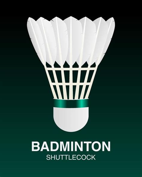 Badminton Shuttlecock Vector Illustration