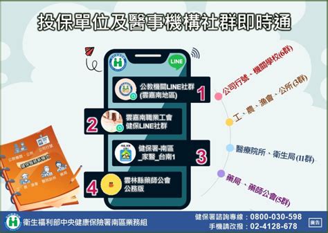 健保服務新模式—投保單位及醫事機構line社群即時通醫療 僑務電子報