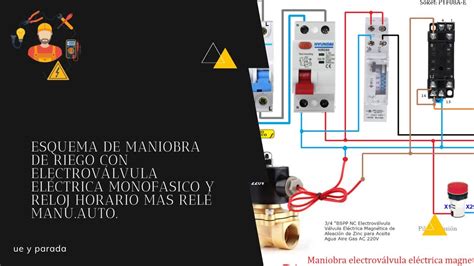 Esquema De Maniobra De Riego Con Electrov Lvula El Ctrica Y Reloj