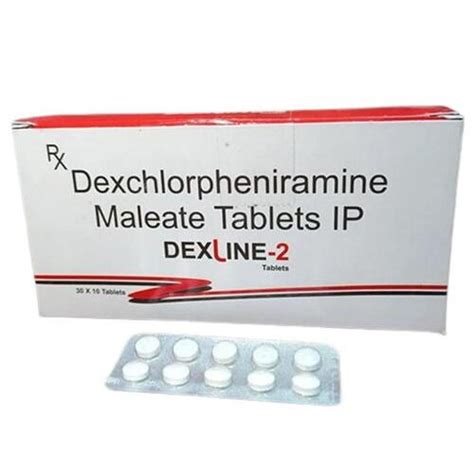 Dexchlorpheniramine Maleate Tablets at 16.80 INR at Best Price in Bahadurgarh, Haryana | Xenial ...