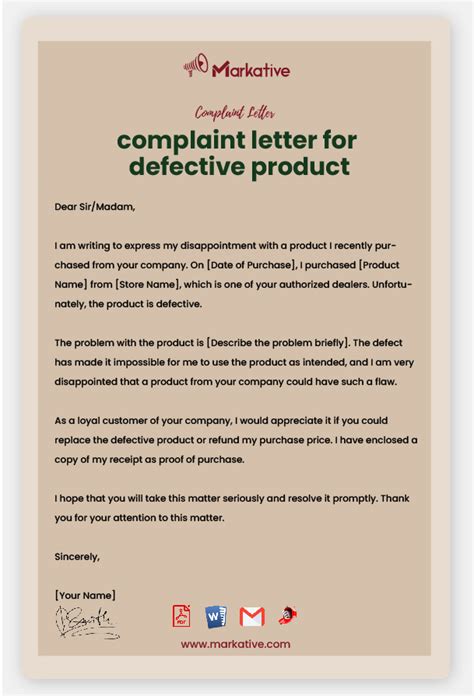 How To Write Best Complaint Letter For Defective Product 5 Free