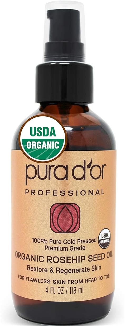 Pura D Or Organic Rosehip Seed Oil 4 Ounce Amazon Mx Salud