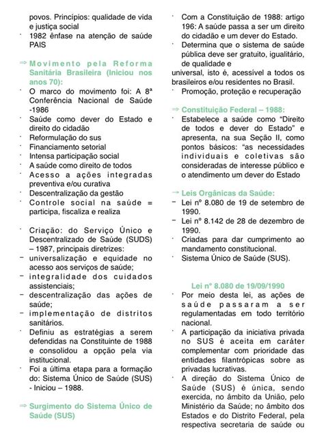 Resumo Da Saude Publica - Saúde pública no Brasil resumo 4