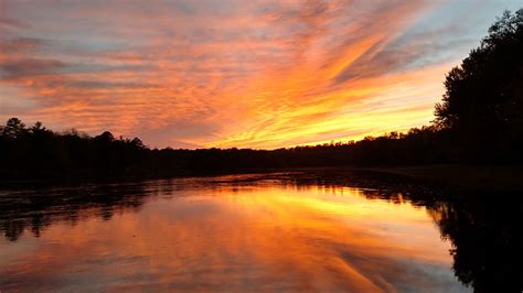 Hd Wallpaper Mississippi River Sunset Reflection Beauty In Nature