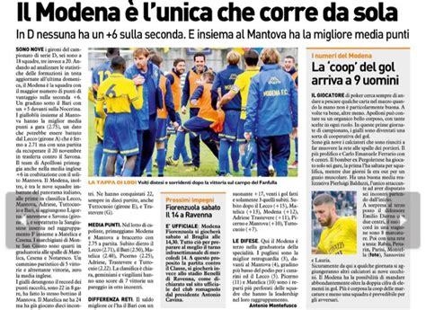 Modena FC Resto Del Carlino I Gialloblu Sono L Unica Squadra Che