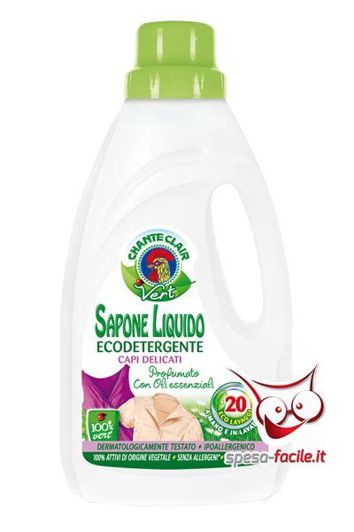 Chanteclair Vert Sapone Liquido Ecodetergente Sapone Liquido Per Capi