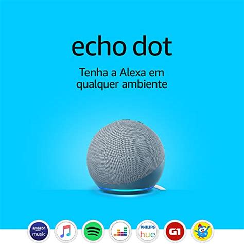 Echo Dot Gera O Smart Speaker Alexa Cor Azul O Menor