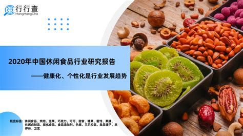 2020年中国休闲食品行业研究报告 知乎