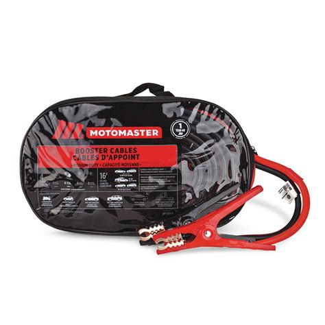 Motomaster Medium Duty Booster Jumper Cables 4 Gauge 16 Ft Canadian