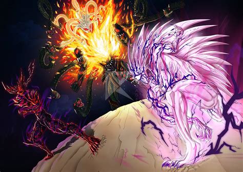 GAROU VS OROCHI VS BOROS! THE MATCH OF GODS! by regbage on DeviantArt