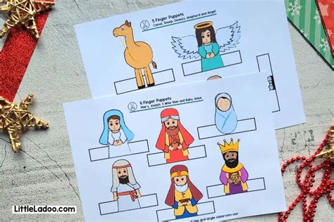 Nativity Finger Puppets Printable