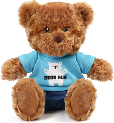 Lotfancy Teddy Bear Stuffed Animal With Removable Clothes