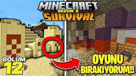 OYUN BIRAKTIRAN ARKEOLOJİ KAZISI Minecraft Survival Bölüm 12