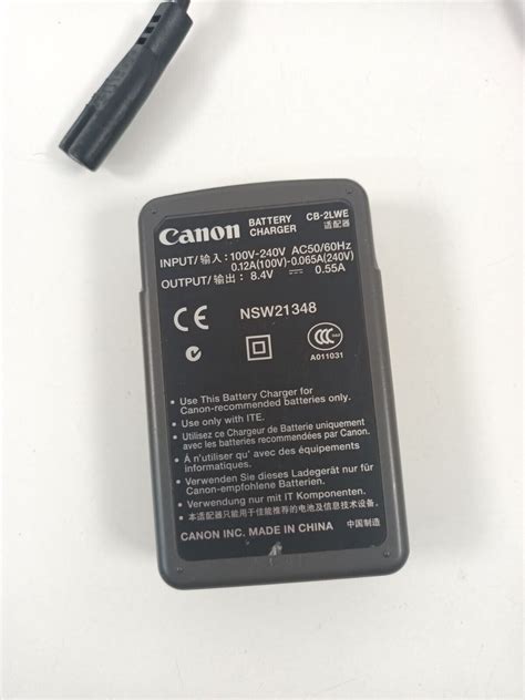 Canon Cb Lwe Battery Charger For Powershot S Fs Fs Fs Fs