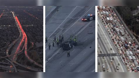 One Killed In Fiery Four Car 5 Freeway Collision Involving Sheriffs Deputies Nbc Los Angeles