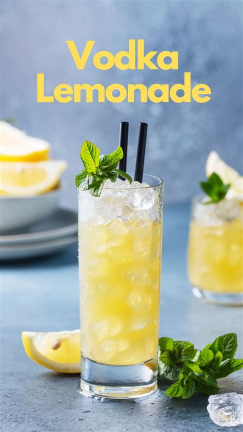 Vodka Lemonade Recipe And Instructions Recipe Vodka Lemonade Vodka Cocktails Lemonade Cocktail