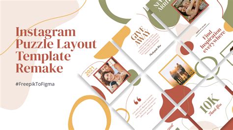 Social Media Instagram Puzzle Template Figma