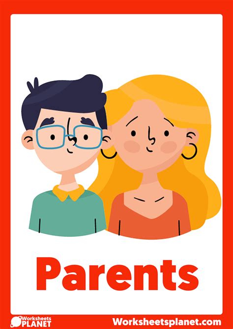 Family Members Flashcards Printable