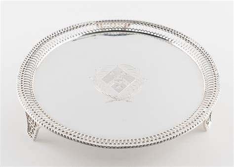 Ein Au Ergew Hnlicher George Iii Salver Auf F En In Er Silber