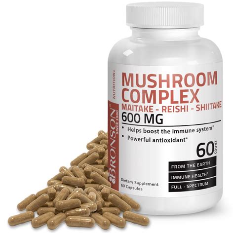 Bronson Mushroom Complex 60 Capsules Herbs And Herbal Extracts