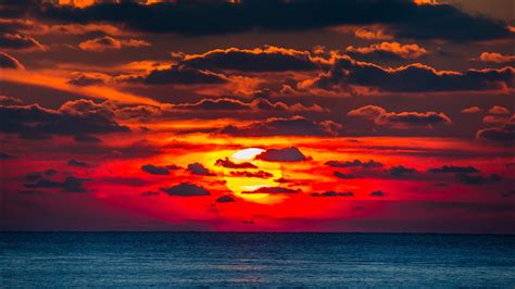 Sunset Clouds Ocean