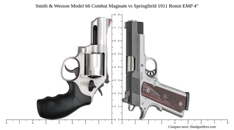 Smith Wesson Model 66 Combat Magnum Vs Springfield 1911 Ronin EMP 4