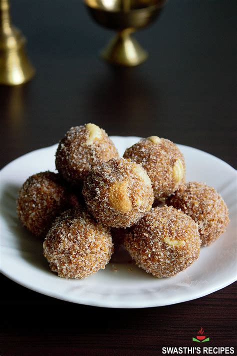 Aval Laddu Poha Ladoo Swasthi S Recipes Indiahealthyfood