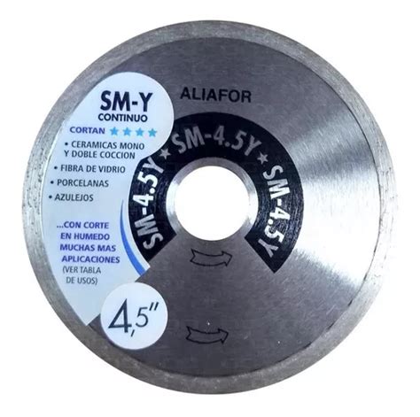 Disco Diamantado Aliafor Continuo Sm 4 5y Liga Y Sm Y 4 1 2 115mm