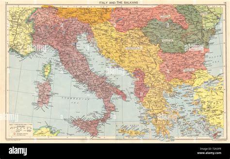 Art Prints WORLD WAR 2 Italian Istria Zara Lagosta Dodecanese Albania Balkans 1942 map Art