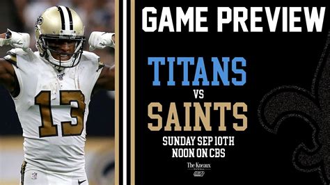 Saints 2023 Week 1 Preview