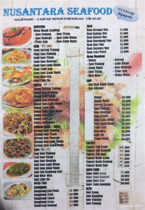 Selalu Diperbarui Menu Nusantara Seafood Menteng