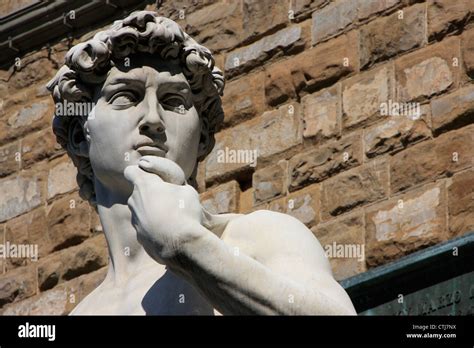 Detail Of Statue Of David By Michelangelo Florence Italy Stock Photo