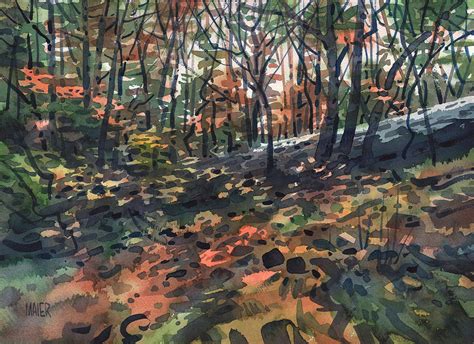 Autumn Woodlands Painting By Donald Maier Fine Art America