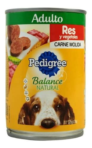 Alimento Para Perro Pedigree Adulto Molida Res Lata Gr Meses Sin