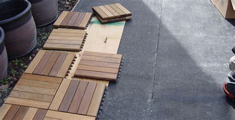 How To Lay Wood Deck Tiles Over Gravel Woodspace