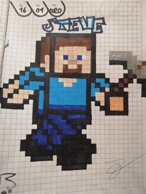 Steve Minecraft Art Pixel