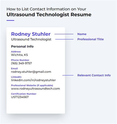 Ultrasound Technologist Resume Examples and Templates