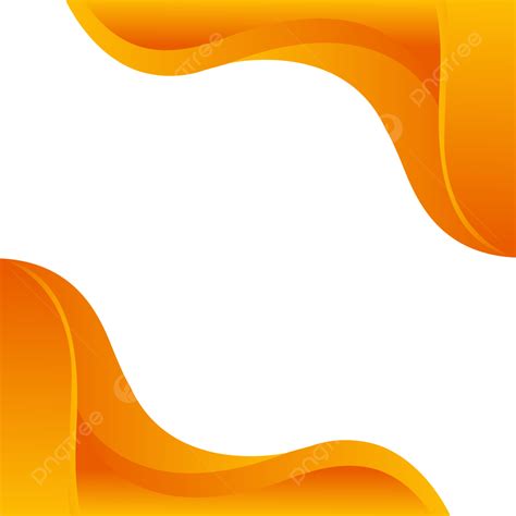 Transparent Curve Vector Png Images Orange Wavy Shapes On Transparent