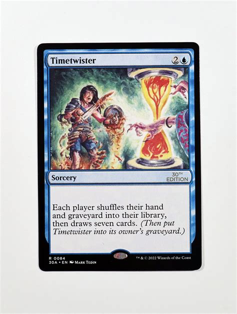 Timetwister Holo From 30th Anniversary Edition 30a Mtg Proxy Magic