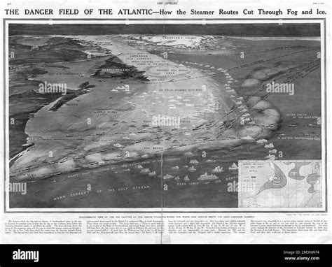 Atlantic ocean map routes Black and White Stock Photos & Images - Alamy