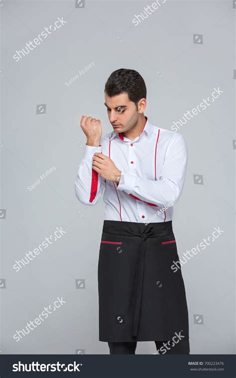 Waiter Uniforms Portrait Waiter Uniform On Stock Photo 700223476 ...