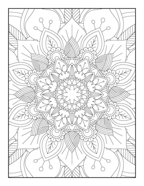 Páginas para colorear de mandala página para colorear de mandala para