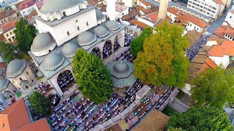 Bajram Namaz Sarajevo Snimci Iz Zraka Aerial Footage Youtube