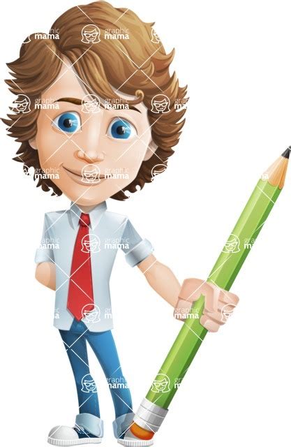 Vector Man Cartoon Character Pencil Graphicmama