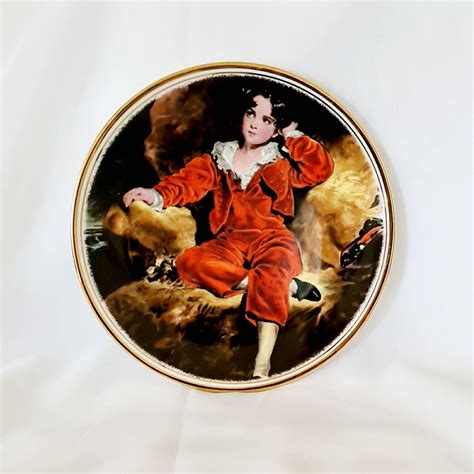 Vintage Sir Thomas Lawrence Red Boy Plate English Fine Bone Etsy