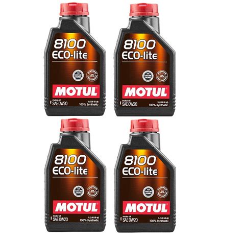 Aceite Motor Motul Sintetico Eco Lite W Litros Kit