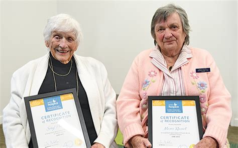 Hospice honours long-serving volunteers - Local Matters